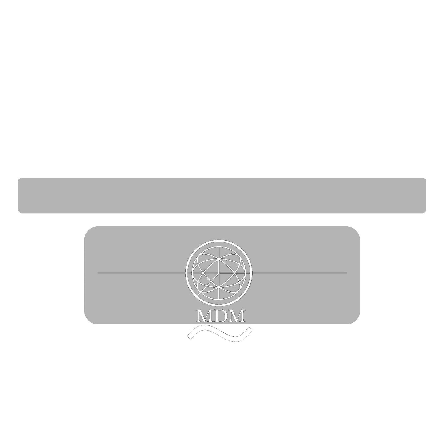 MDM Official – Riñonera gris con logo blanco oficial / MDM Official – Grey waist bag with official white logo