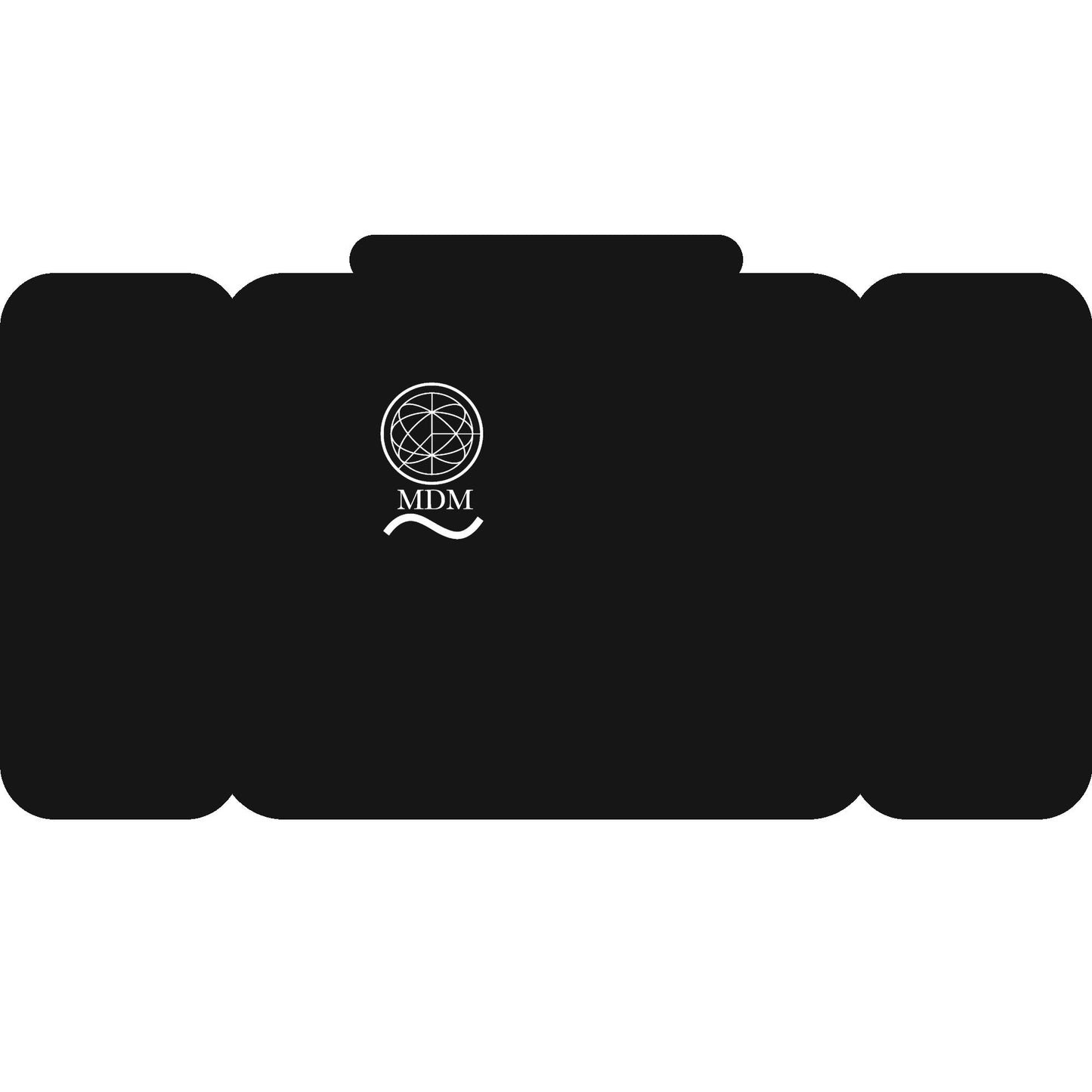 MDM Official – Top de compresión negro con logo blanco oficial / MDM Official – Black compression long sleeve top with official white logo