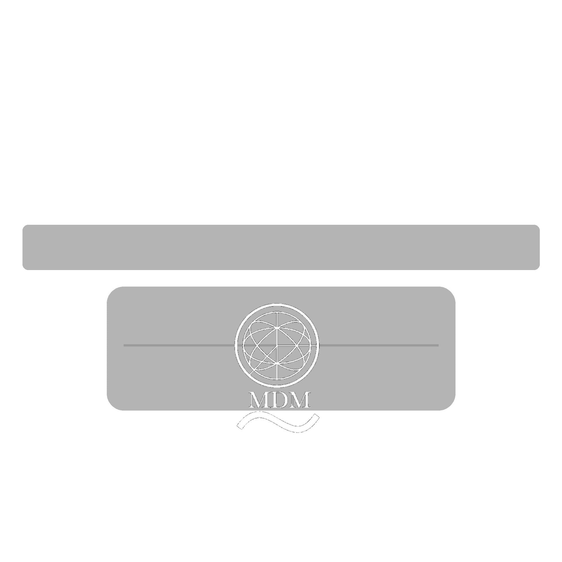 MDM Official – Riñonera gris con logo blanco oficial / MDM Official – Grey waist bag with official white logo