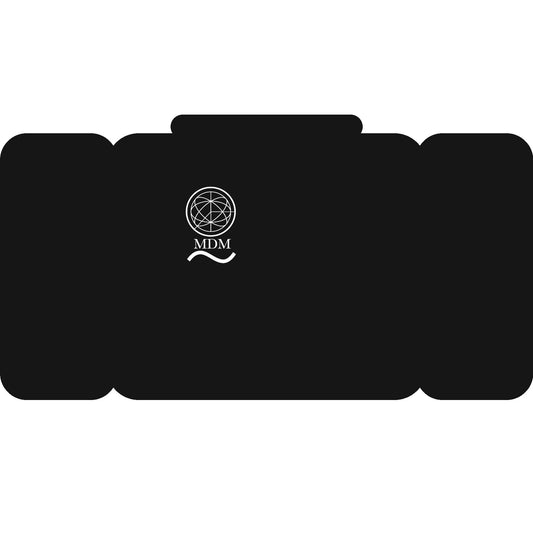 MDM Official – Top de compresión negro con logo blanco oficial / MDM Official – Black compression long sleeve top with official white logo